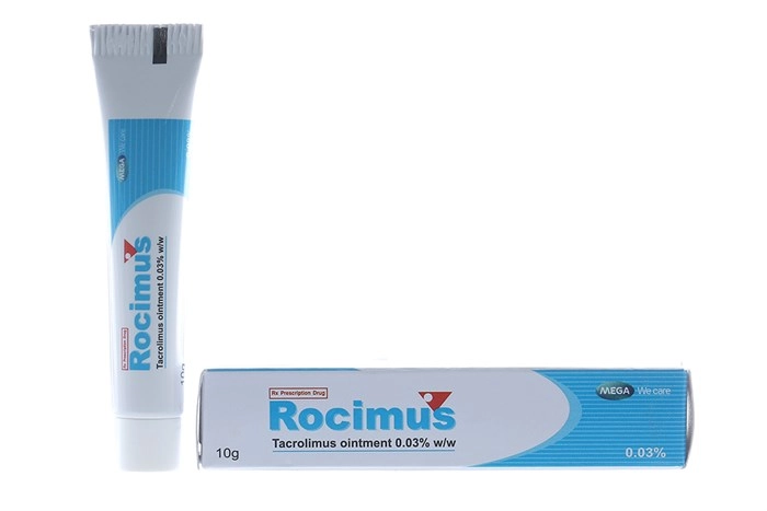 Kem bôi trị chàm da Rocimus 0.03% hộp 1 tuýp 10g