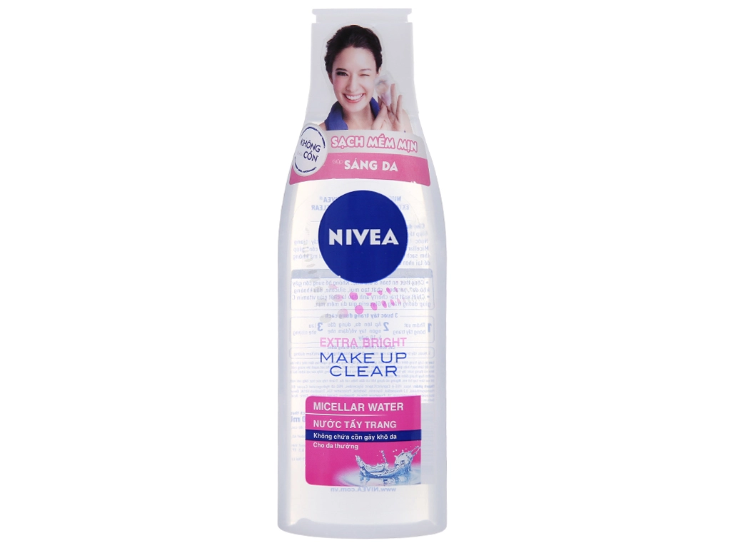 Nước tẩy trang Nivea Sạch Mềm Mịn Sáng Da Extra Bright chai 200ml