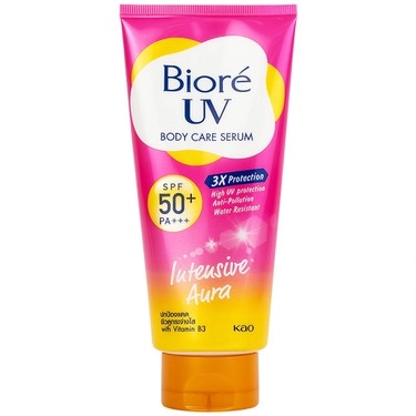 Serum chống nắng dưỡng thể sáng da mịn màng Bioré UV Body Care Serum Intensive Aura SPF50+ PA+++ tuýp x 150ml