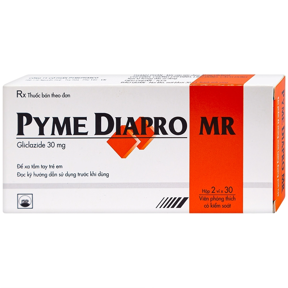 Thuốc trị tiểu đường Pyme Diapro MR hộp 60 viên