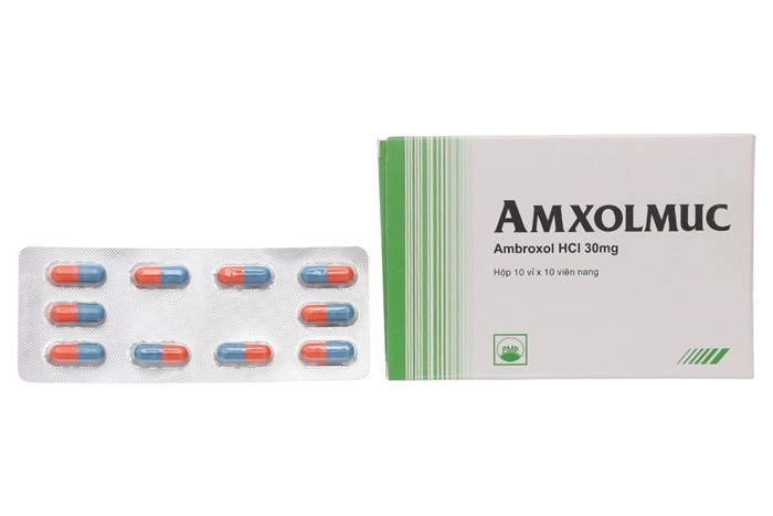 Amxolmuc hộp 10 vỉ x 10 viên
