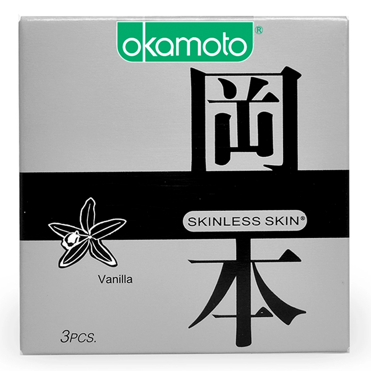 Bao cao su Okamoto Skinless Skin Vanilla hộp 3 cái