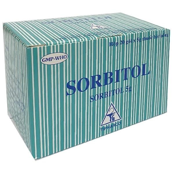Thuốc trị táo bón Sorbitol 5g Tipharco hộp 20 gói