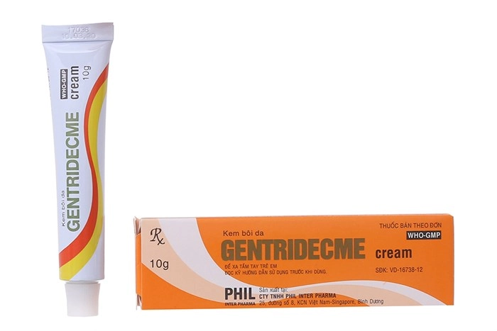 Kem bôi trị viêm da Gentridecme tuýp 10g