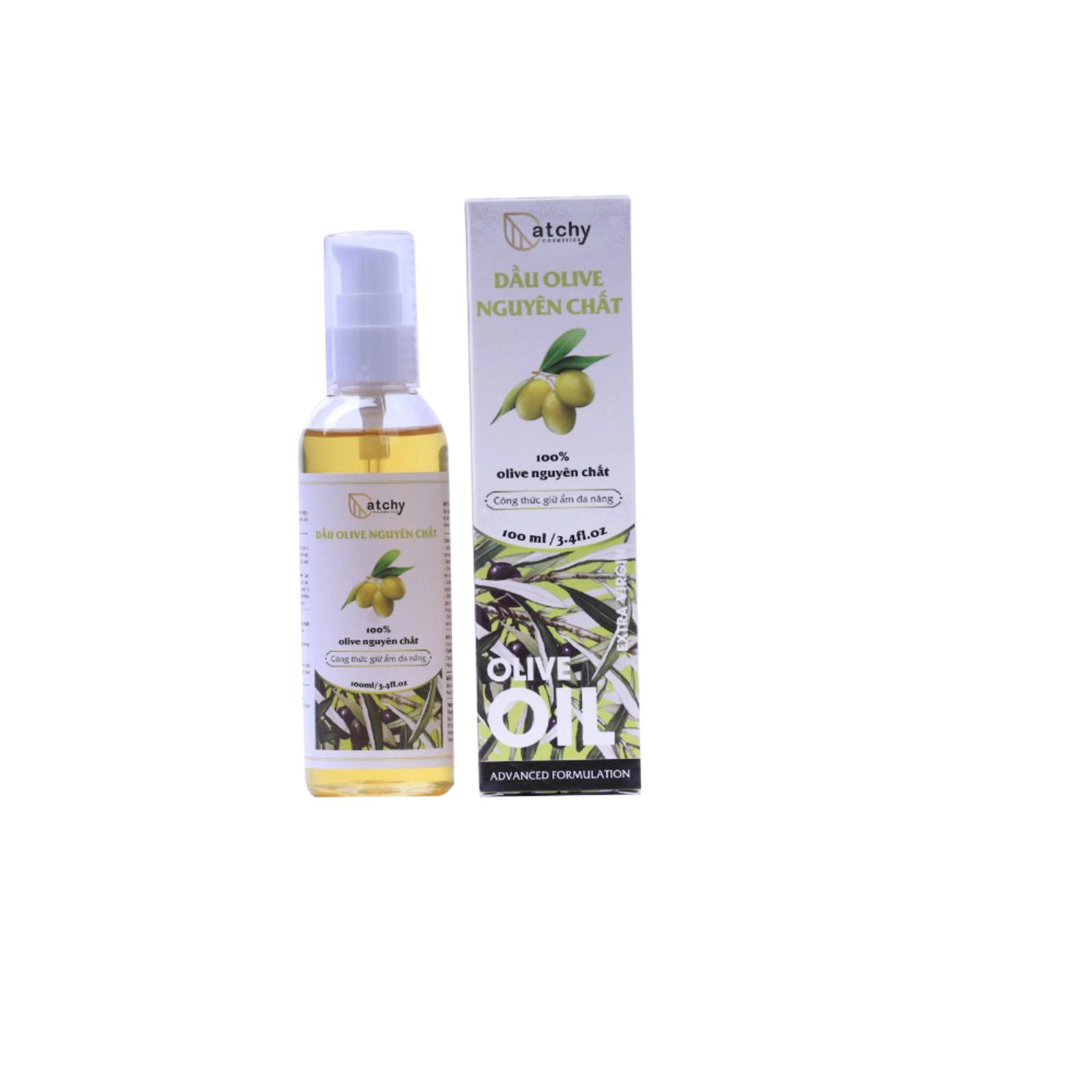 Dầu Olive nguyên chất Catchy hộp 1 lọ 100ml