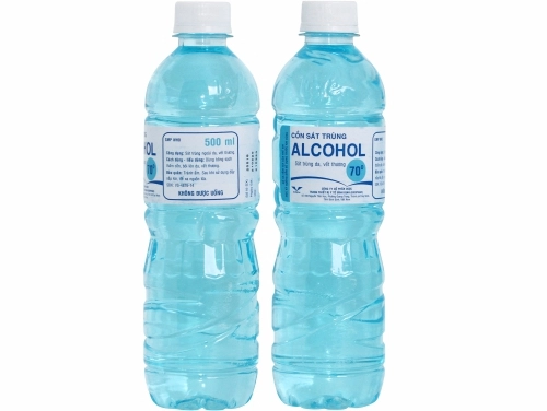 Cồn sát trùng ALCOHOL 70º BIDIPHAR chai 500ml
