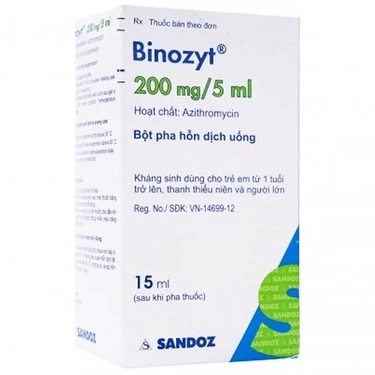 Bột pha uống Binozyt 200mg/5ml Sandoz hộp 15ml