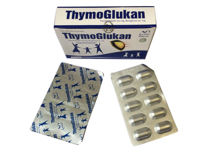 Tăng cường đề kháng ThymoGlukan (Thành Công) hộp 6 vỉ x 10 viên