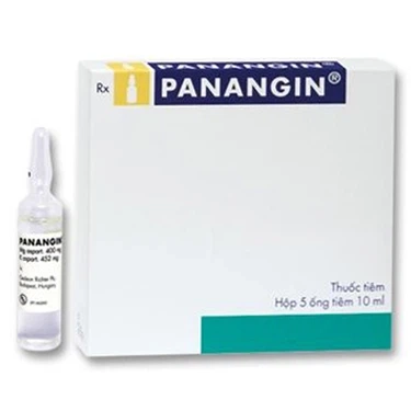 Thuốc tiêm điều trị suy tim, nhồi máu cơ tim, loạn nhịp tim Panangin Gedeon hộp 5 ống x 10ml