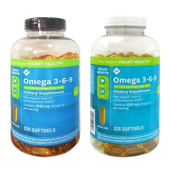 Viên uống bổ sung Omega 3-6-9 (Heart Health) lọ 325 viên