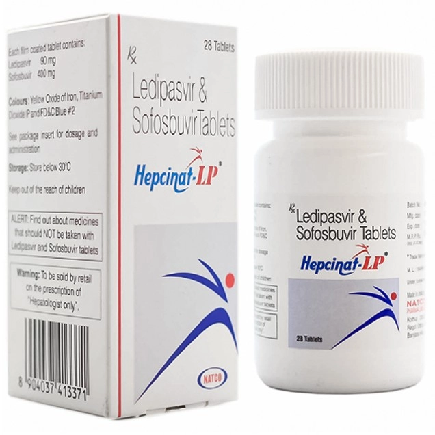 Điều trị viêm gan C mãn tính Hepcinat-LP hộp 1 lọ x 28 viên