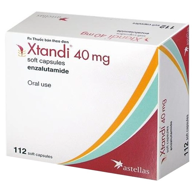 Điều trị ung thư tuyến tiền liệt Xtandi 40mg Astellas hộp 4 vỉ x 28 viên