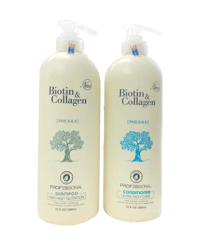 Dầu gội Biotin & Collagen (trắng) chai 1000ml