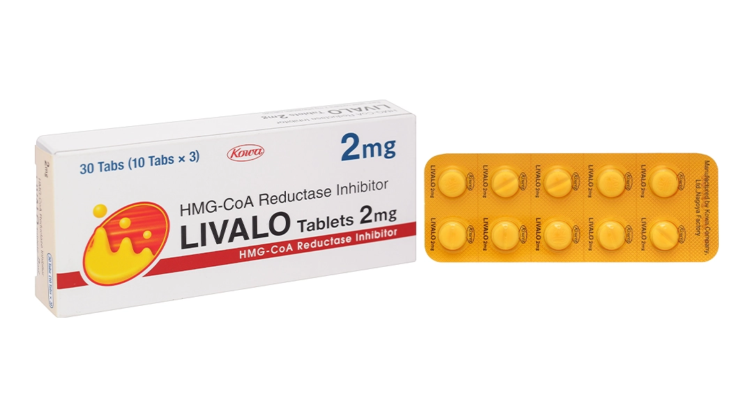 Điều trị rối loạn lipid máu Livalo 2mg hộp 3 vỉ x 10 viên