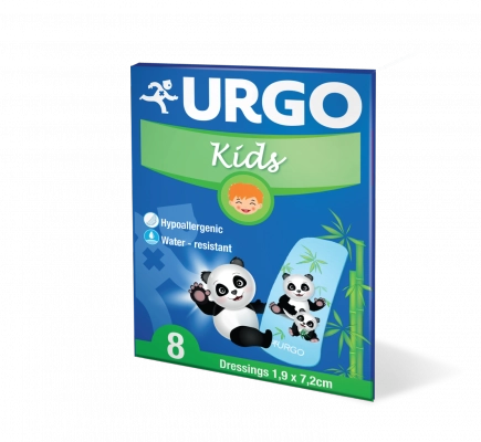 Băng keo cá nhân dành cho trẻ em Urgo Kids hộp 8 miếng 1,9 x 7,2cm