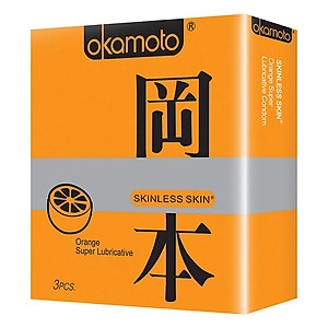 Bao cao su Okamoto Skinless Skin Orange hộp 3 cái