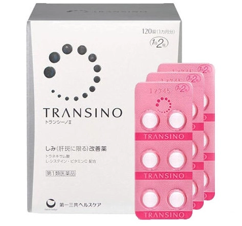 Viên uống trị nám Transino Whitening hộp 120 viên