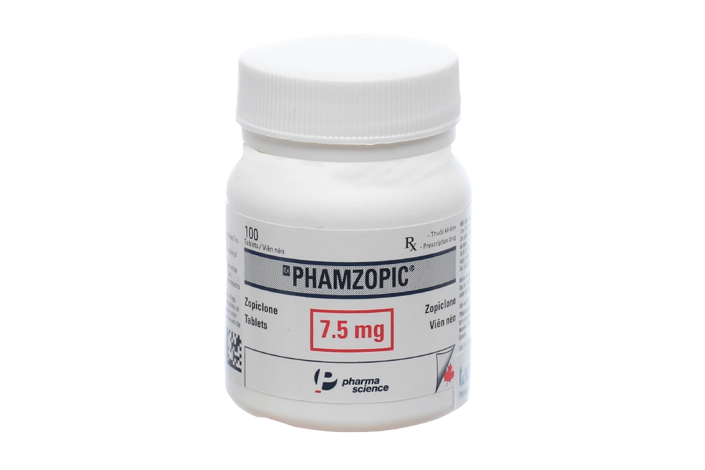 Phamzopic 7.5mg lọ 100 viên