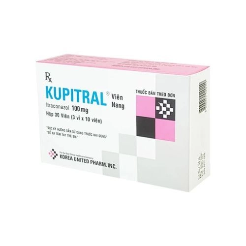 Thuốc điều trị nhiễm candida âm đạo KUPITRAL hộp 3 vỉ x 10 viên