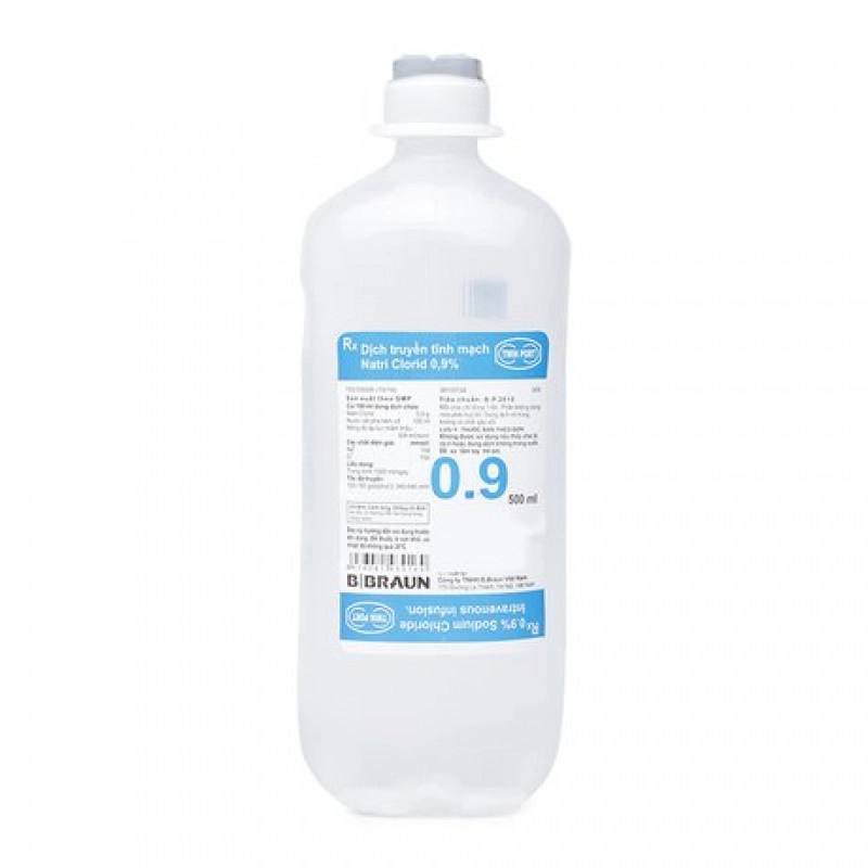 Dung dịch truyền tĩnh mạch Natri clorid 0.9% Braun chai 500ml