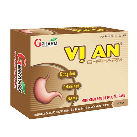 Thực phẩm hỗ trợ dạ dày Vị An hộp 60 viên
