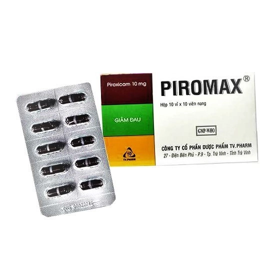 Thuốc giảm đau, kháng viêm PIROMAX 10mg hộp 100 viên
