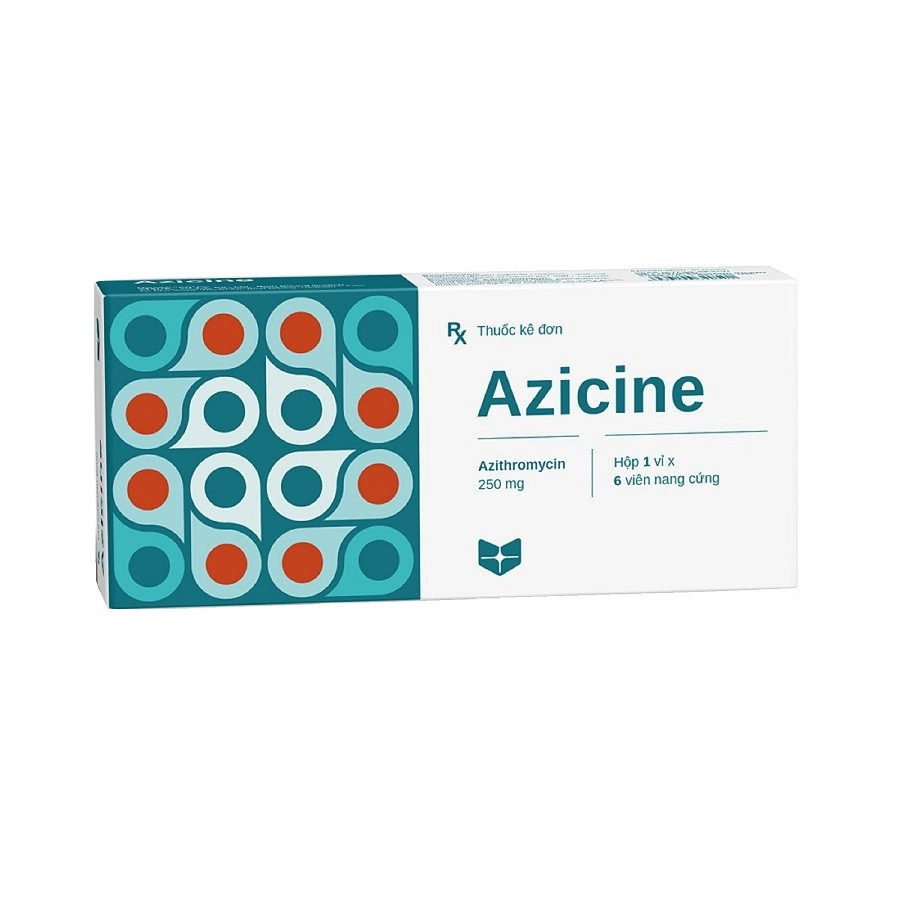 Thuốc kháng sinh Azicine 250mg STELLA hộp 6 viên