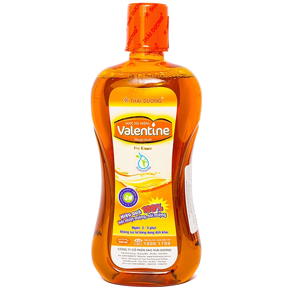Nước súc miệng Valentine For Kisses chai 500ml