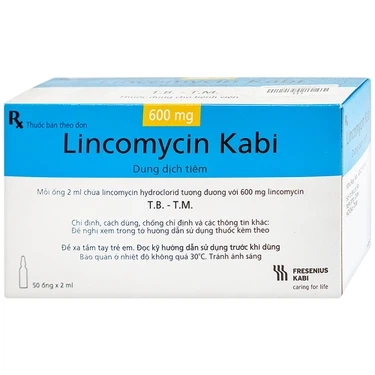 Dung dịch tiêm Lincomycin Kabi hộp 5 vỉ x 10 ống x 2ml