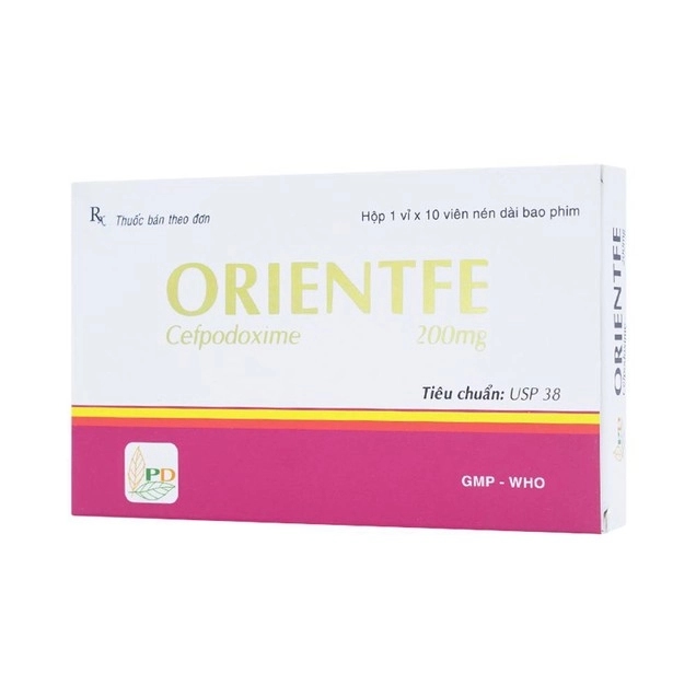 Điều trị nhiễm đường hô hấp, đường tiết niệu Orientfe Phương Đông hộp 1 vỉ x 10 viên