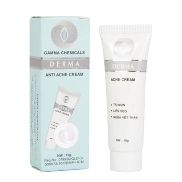 Kem trị mụn Gamma Chemicals Pte Derma Anti Acne Cream hộp 1 tuýp 10g