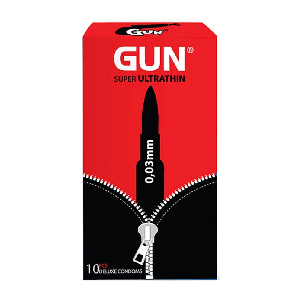 Bao cao su Gun Super Ultra Thin - Siêu mỏng 0.03mm hộp 10 cái