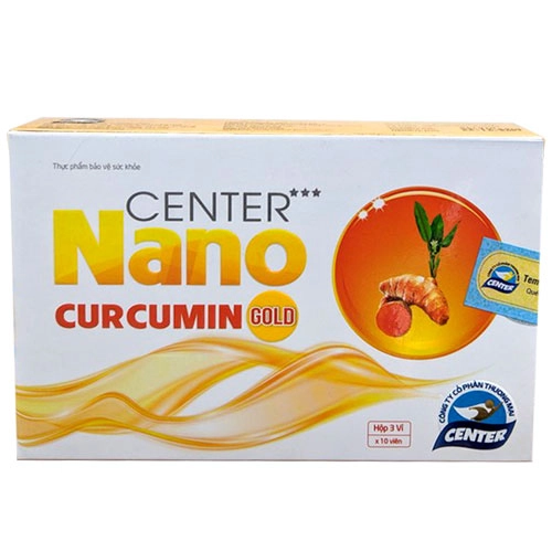 Viên uống dạ dày Center Nano Curcumin Gold hộp 30 viên