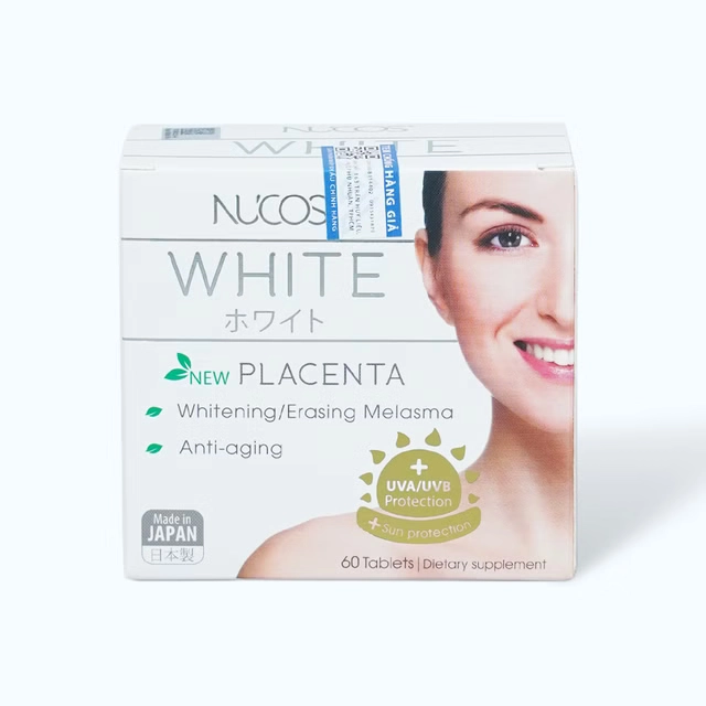 Hỗ trợ sáng da, giảm thâm nám Nucos White hộp 60 viên
