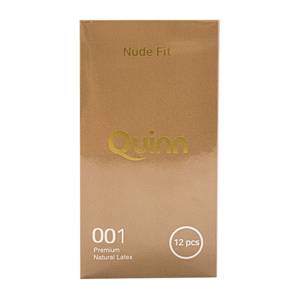 Bao cao su Quinn Nude Fit - Siêu mỏng, chống tuột hộp 12 cái