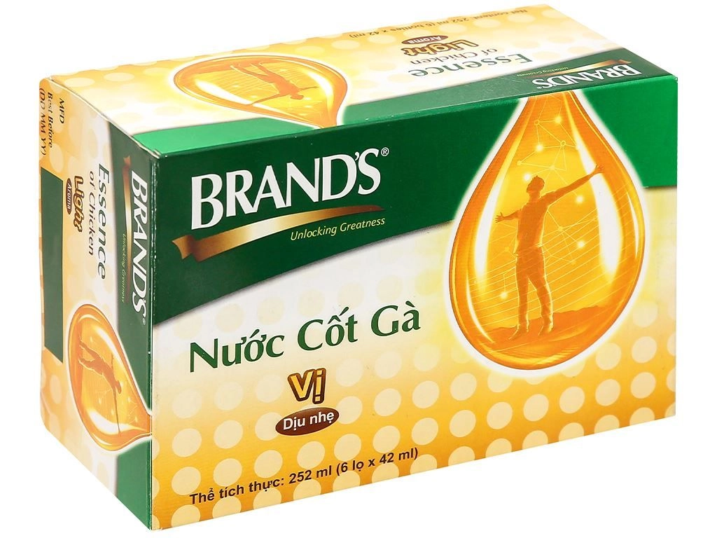Nước cốt gà BRAND'S (Vị dịu nhẹ) hộp 6 lọ x 42ml