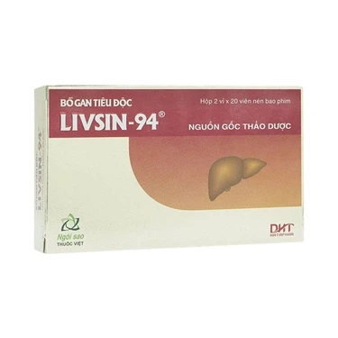 Bổ gan tiêu độc Livsin-94 Hà Tây hộp 2 vỉ x 20 viên