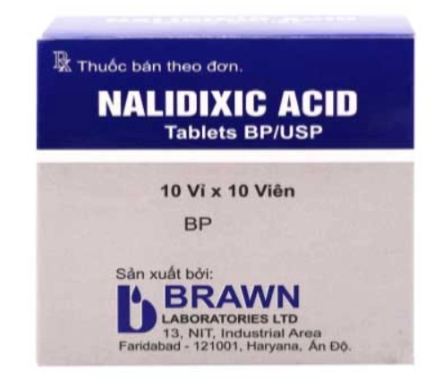 Thuốc kháng sinh Nalidixic Acid Brawn hộp 10 vỉ x 10 viên