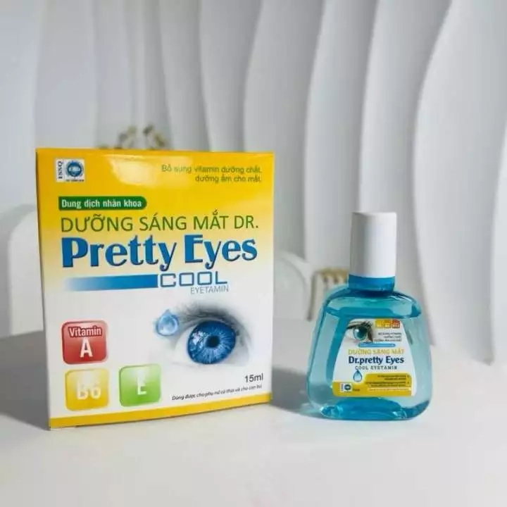 Dưỡng sáng mắt dr pretty eyes cool eyetamin hộp 1 lọ 15ml