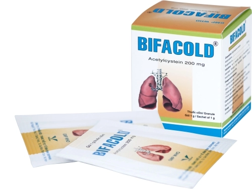 Thuốc ho, long đờm Bifacold hộp 30 gói x 1g