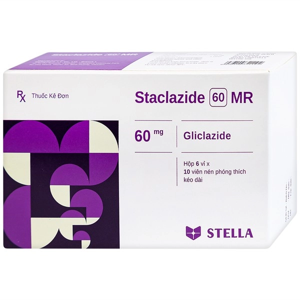 Thuốc trị tiểu đường Staclazide 60 MR hộp 6 vỉ x 10 viên