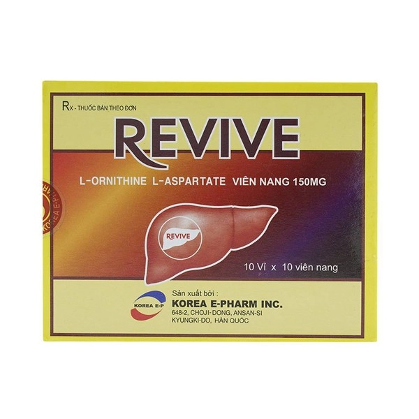 Thuốc trị bệnh lý gan REVIVE hộp 10 vỉ x 10 viên