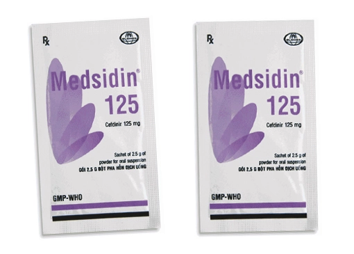 Điều trị trong các nhiễm trùng Medsidin 125 hộp 12 gói