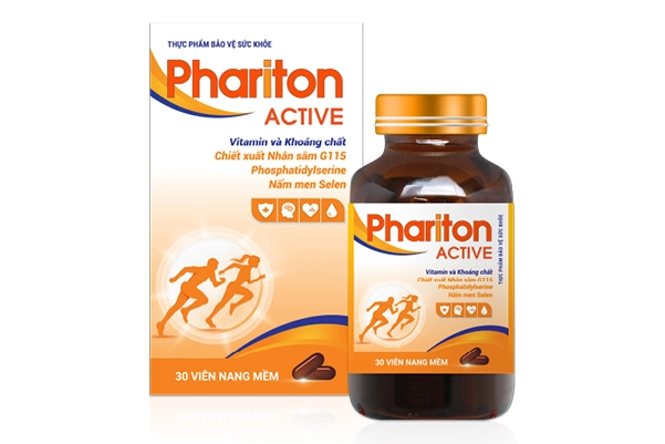 Viên uống bổ sung vitamin và khoáng chất Phariton Active hộp 1 lọ 30 viên