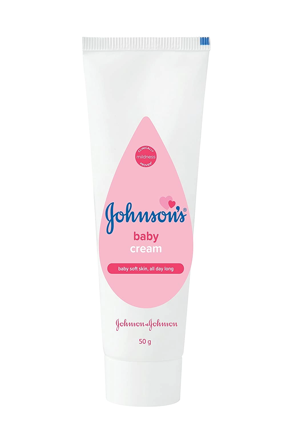 Sản phẩm dưỡng da dùng cho bé Johnson's baby cream (hồng) tuýp 50g