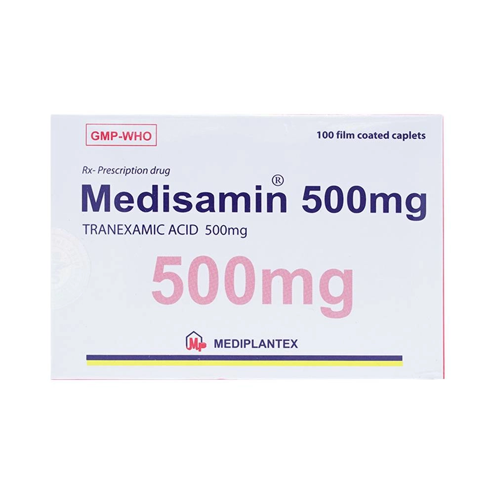 Medisamin 500 mg hộp 100 viên