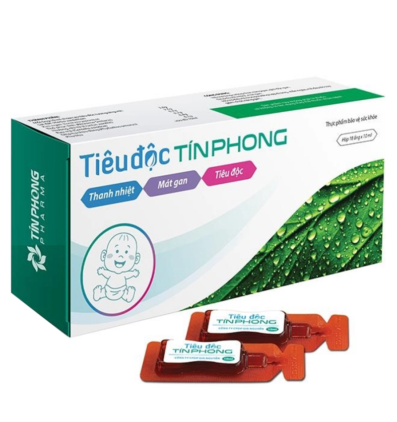 Dung dịch uống Tiêu Độc Tín Phong hộp 3 vỉ x 6 ống x 10ml