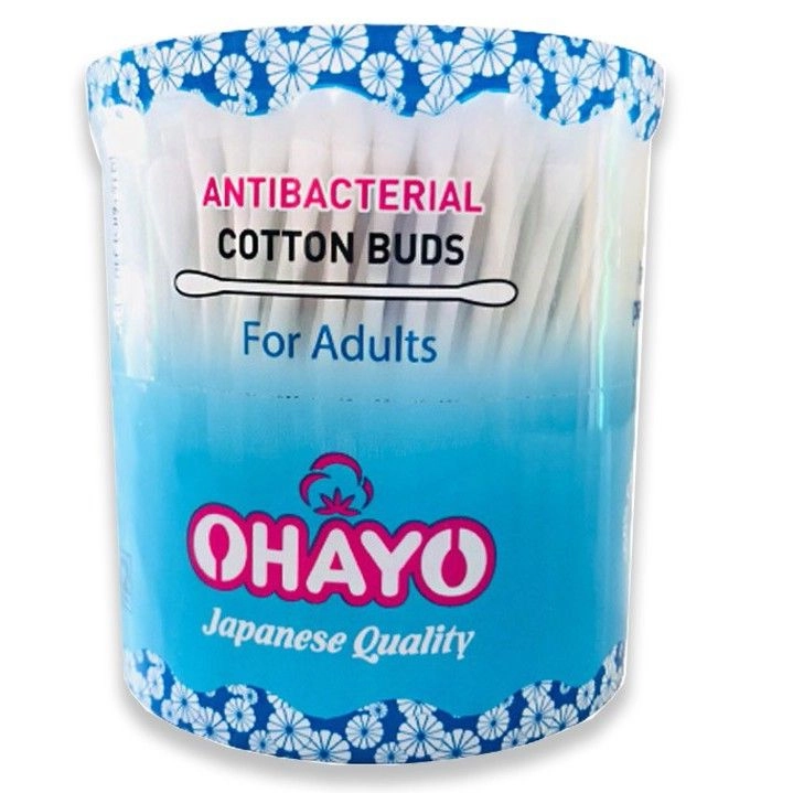 Tăm bông người lớn OHAYO Tiêu Chuẩn Tròn JP08 hộp 200 que