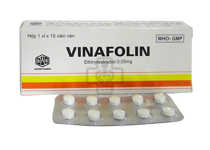 Thuốc điều trị nội tiết tố nữ Vinafolin Babiophar hộp 1 vỉ x 10 viên