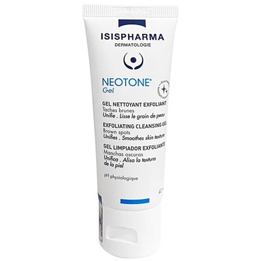 Làm sạch da êm dịu, giúp da trắng sáng gel Neotone IsisPharma hộp 1 tuýp x 40ml